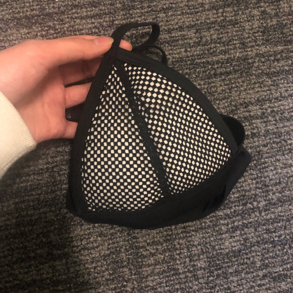 Triangl top size small black mesh top